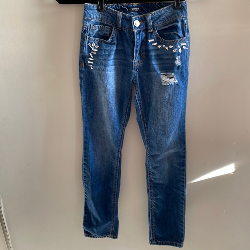 Bebe girls distressed jeans